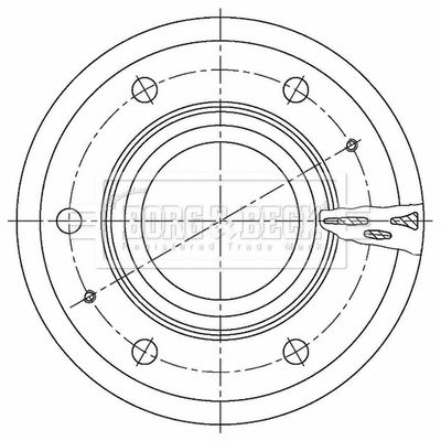Borg & Beck BBD32672 CV Brake Disc Single Vented