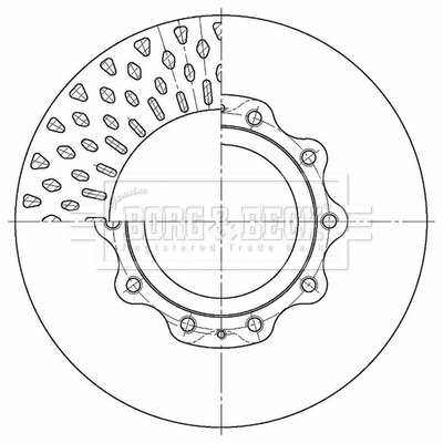 Borg & Beck BBD32654 CV Brake Disc Single Vented