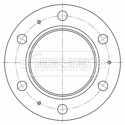 Borg & Beck BBD32636 CV Brake Disc Single Vented