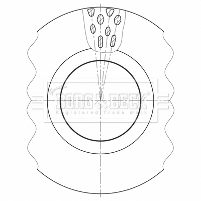 Borg & Beck BBD32635 CV Brake Disc Single Vented