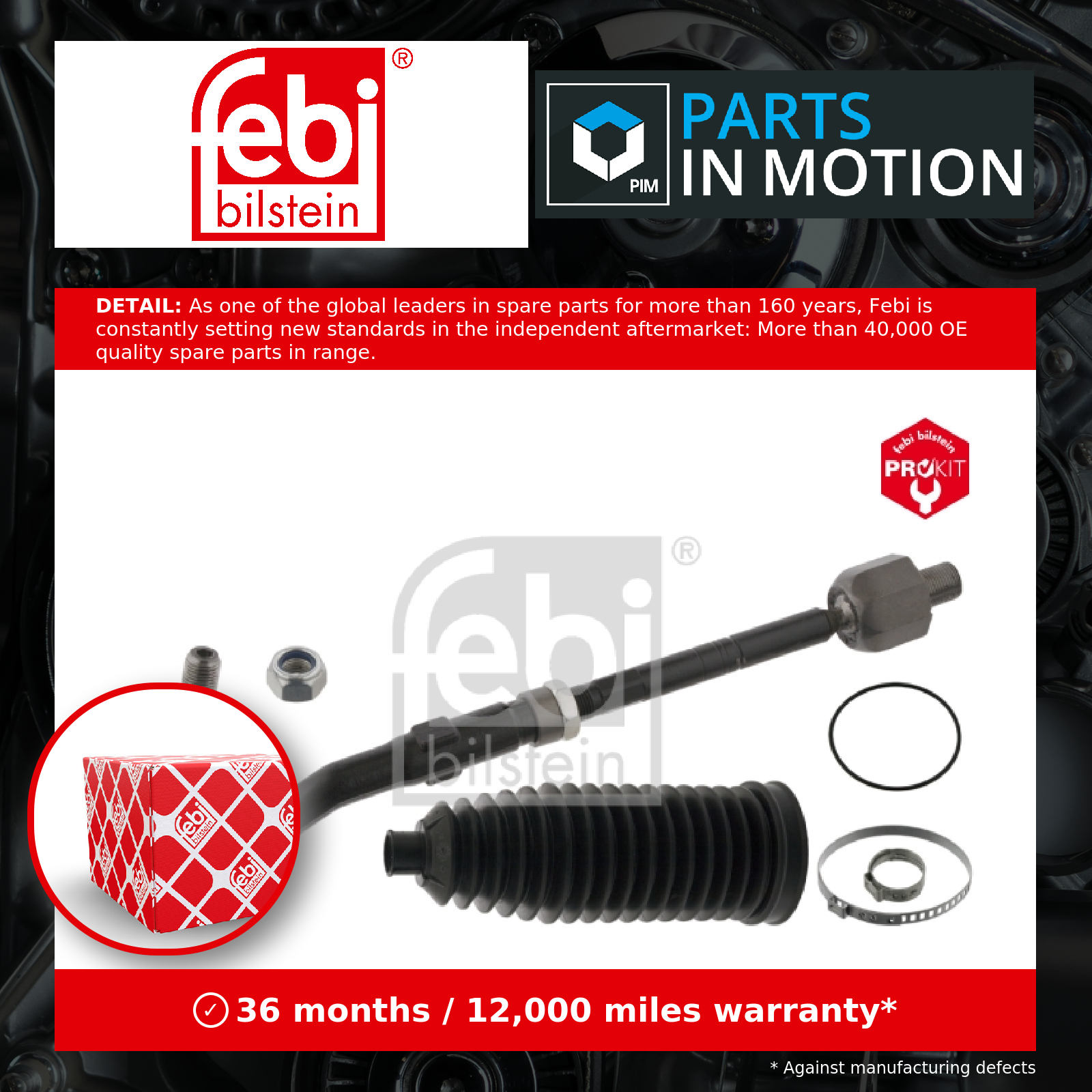 Febi Steering Rod Assembly 46290 [PM968857]