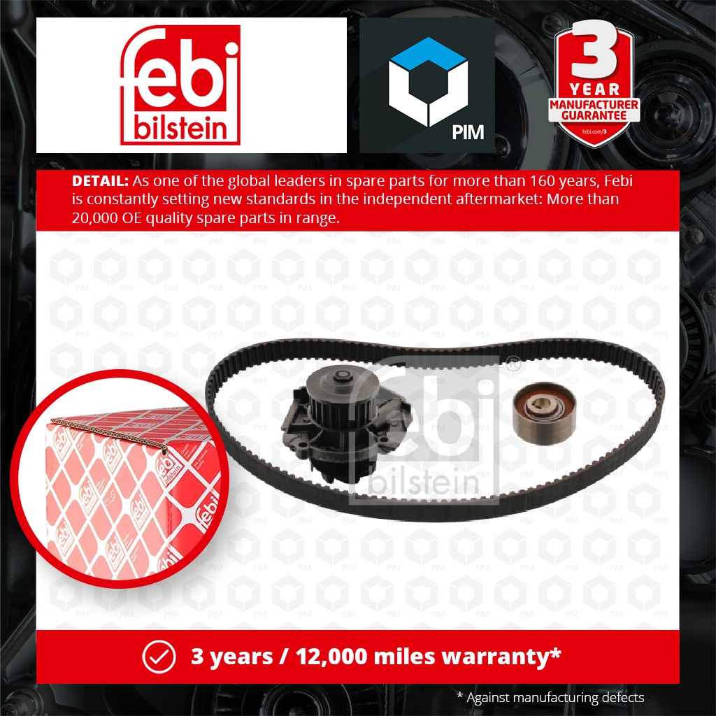 Febi Timing Belt & Water Pump Kit 45100 [PM967922]