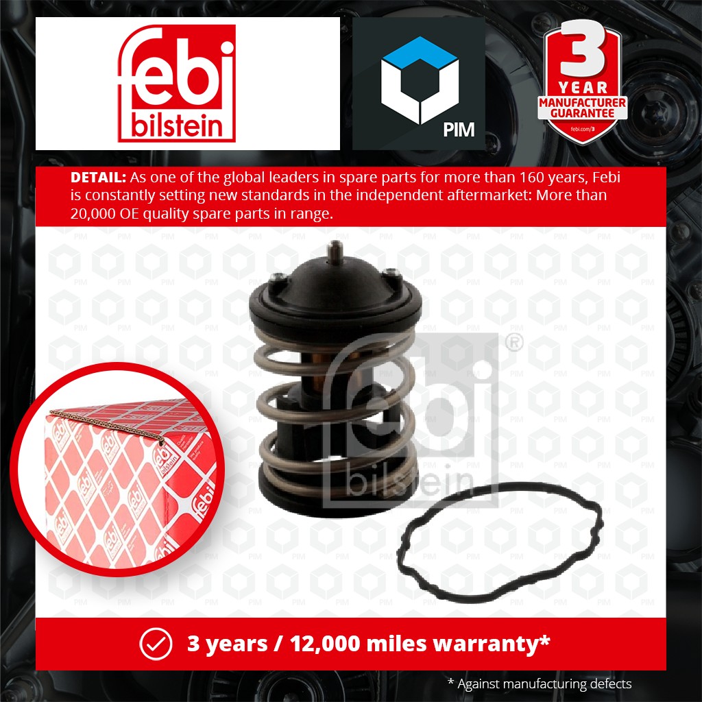 Febi Coolant Thermostat 44683 [PM967604]