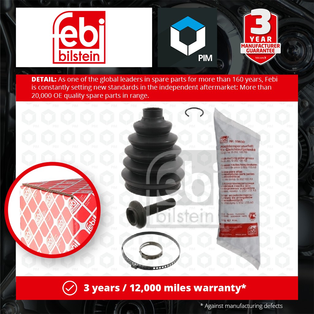 Febi CV Joint Boot Front Outer 43797 [PM966996]