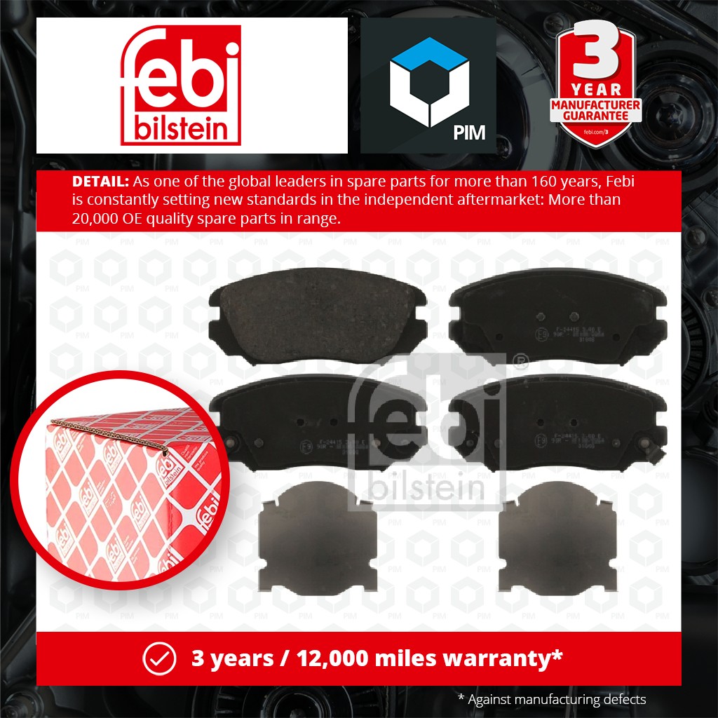 Febi Brake Pads Set Front 16895 [PM960796]