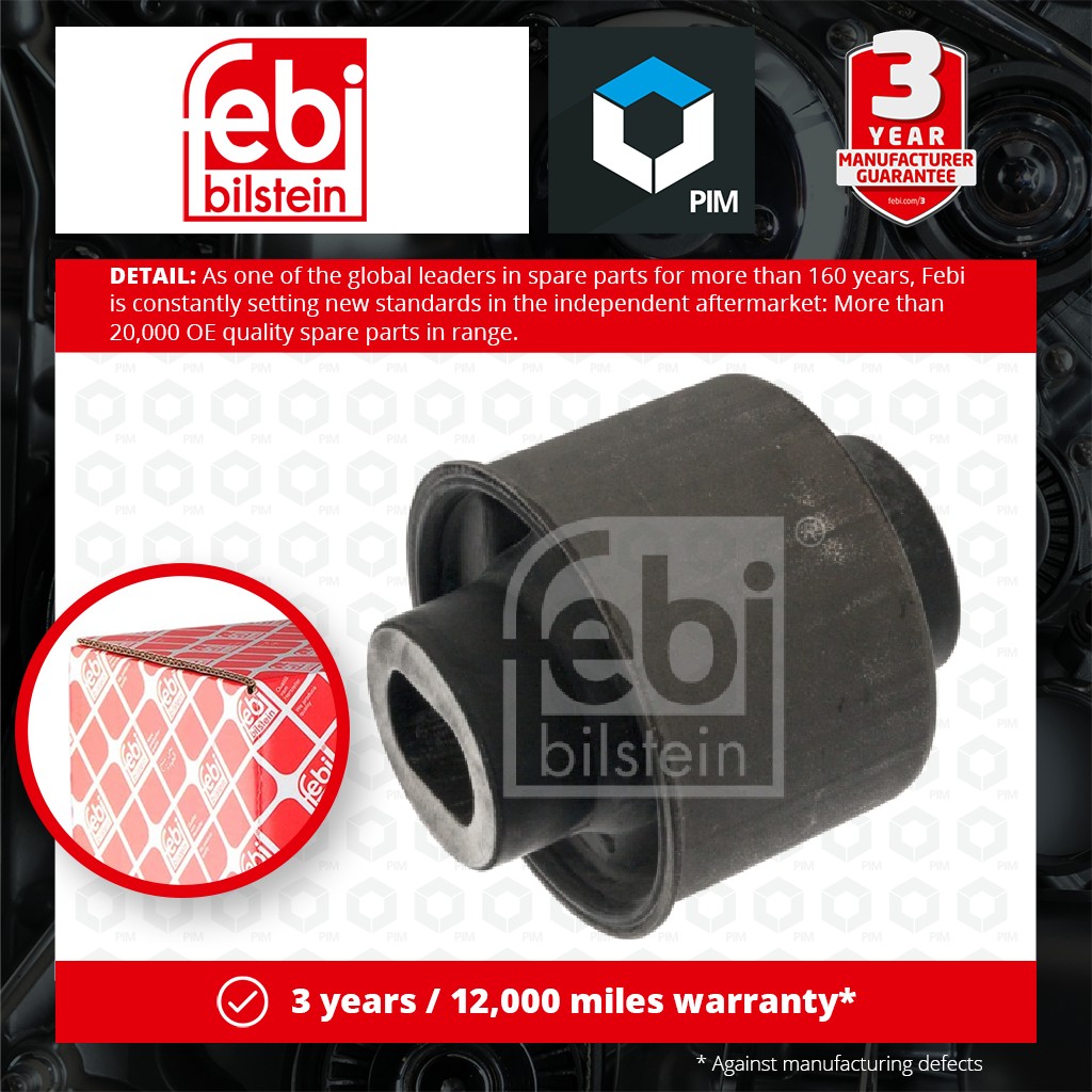 Febi Wishbone / Control / Trailing Arm Bush Front Left or Right 100286 [PM959867]