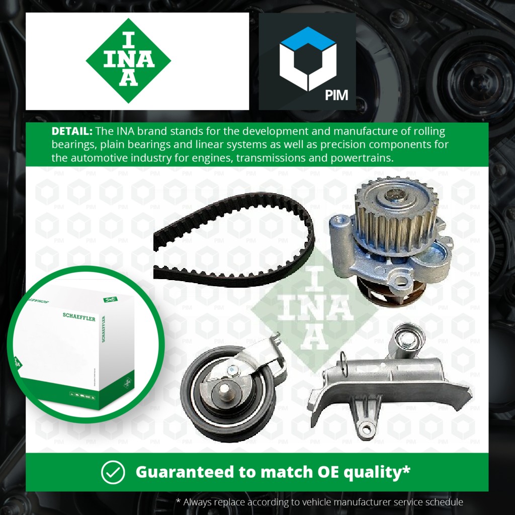 INA Timing Belt & Water Pump Kit 530006730 [PM958444]