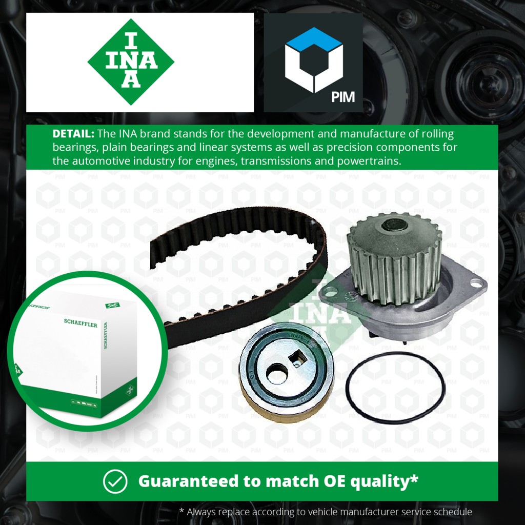 INA Timing Belt & Water Pump Kit 530025230 [PM958674]