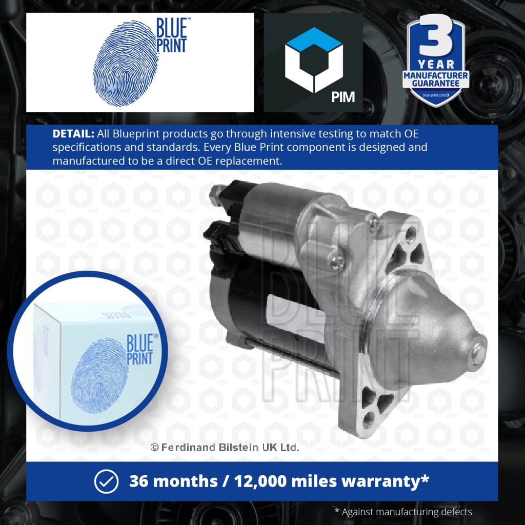 Blue Print Starter Motor ADT312504 [PM954747]
