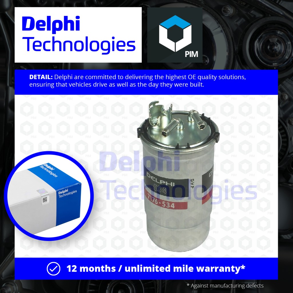 Delphi Fuel Filter HDF534 [PM949335]