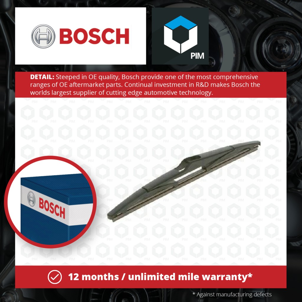 Bosch Rear Wiper Blade H283 3397011812 [PM921835]