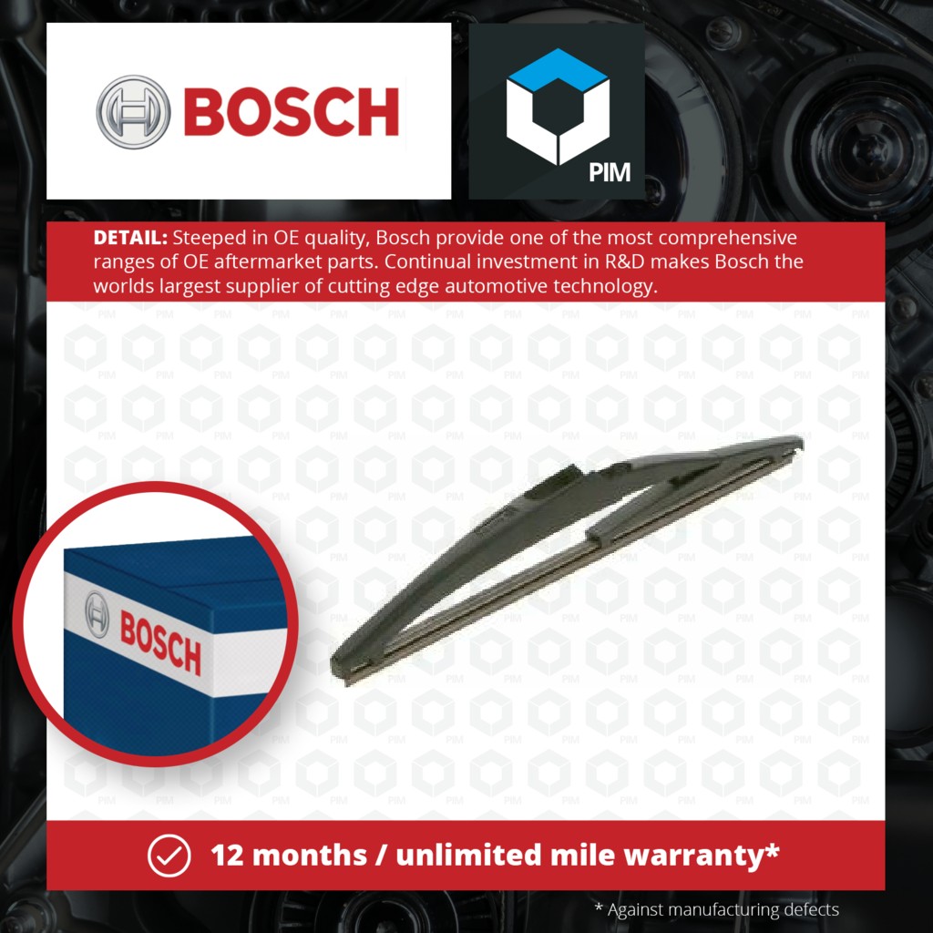 Bosch Rear Wiper Blade H261 3397011676 [PM921834]