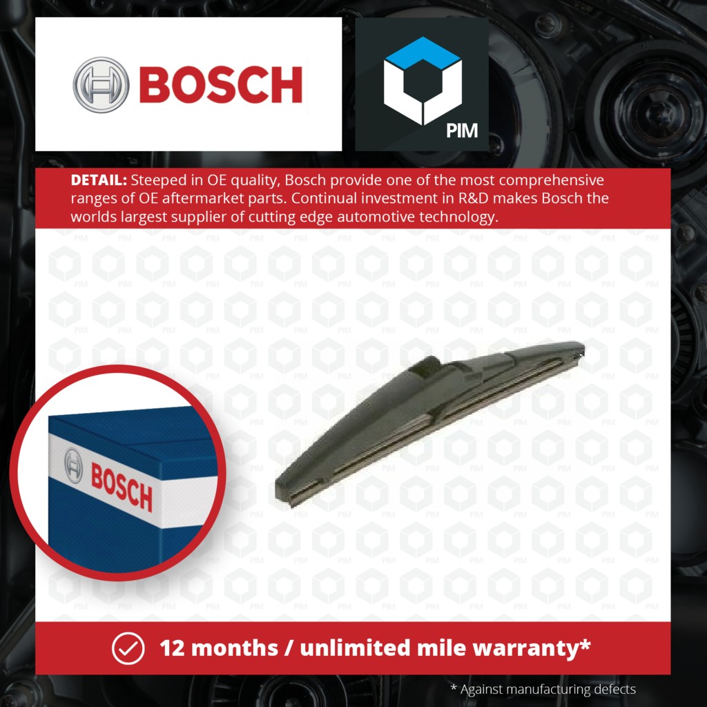 Bosch Rear Wiper Blade H200 3397011964 [PM921832]