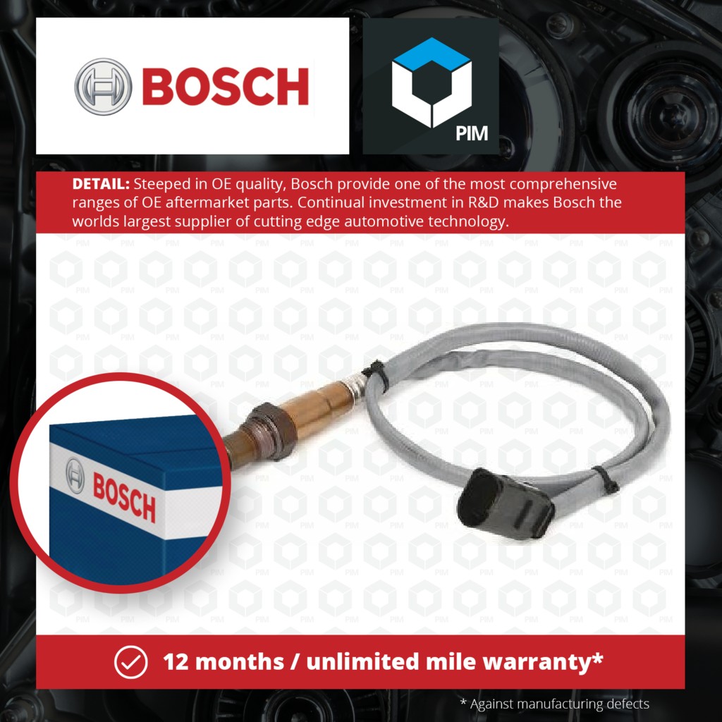 Bosch Lambda Sensor 0281004207 [PM918756]