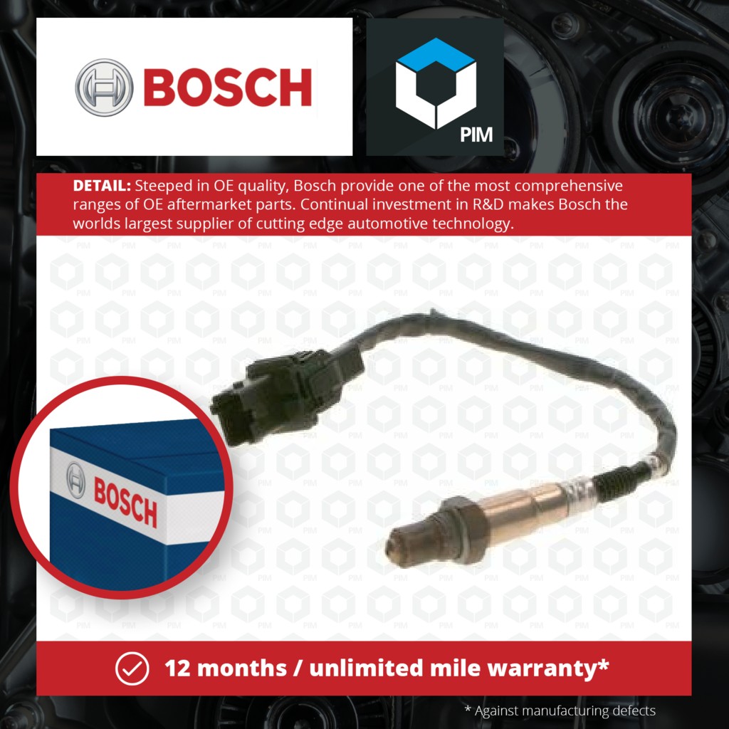 Bosch Lambda Sensor Pre Cat 0258987001 [PM918752]