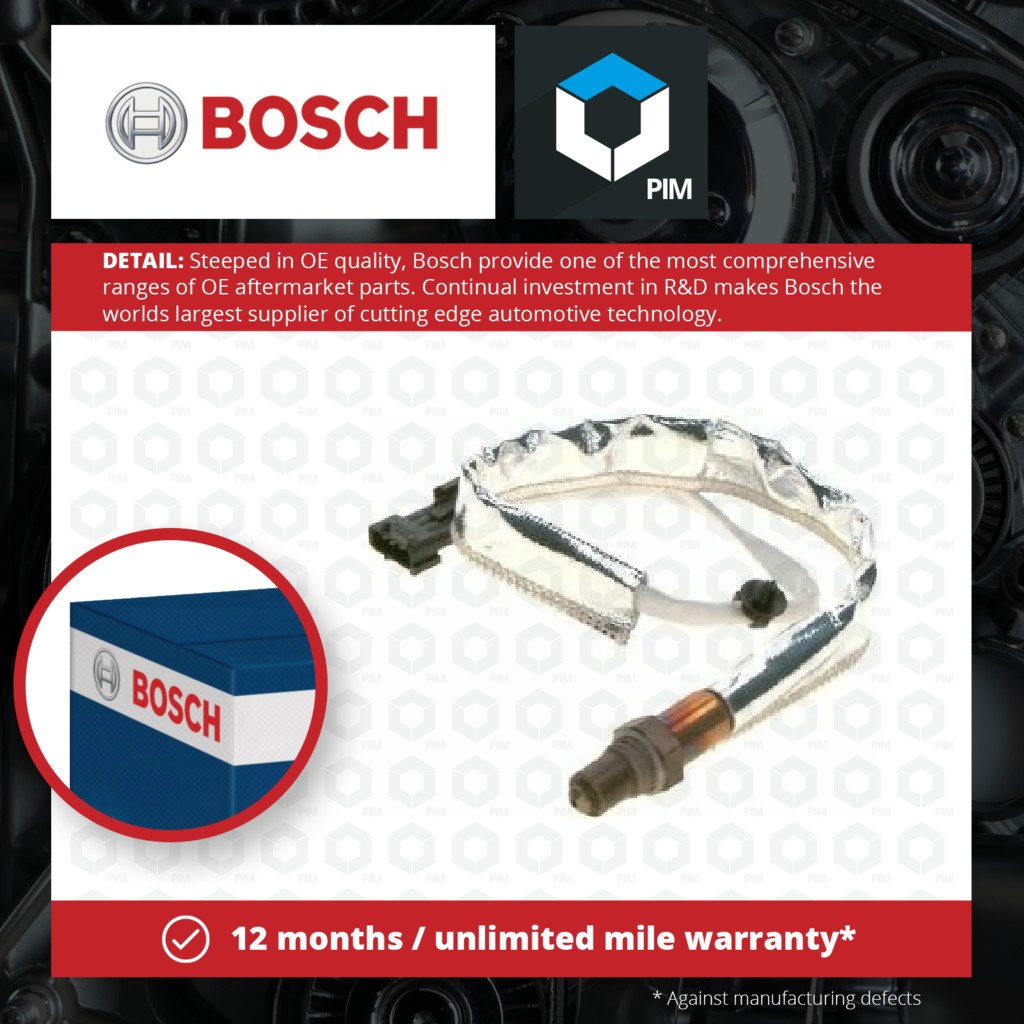 Bosch Lambda Sensor Post Cat 0258010165 [PM918727]