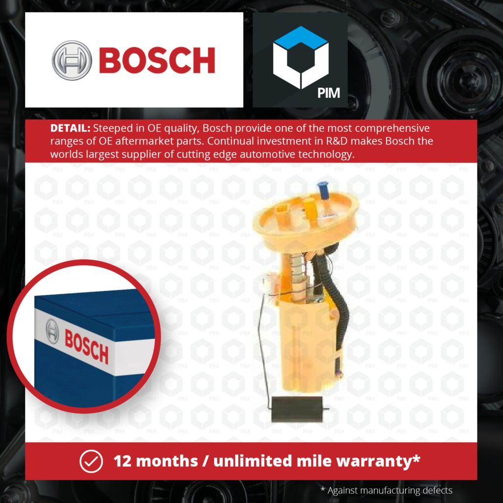 Bosch Fuel Pump In tank 0986580379 [PM918126]