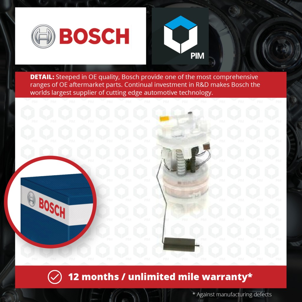 Bosch Fuel Pump In tank 0986580374 [PM918125]