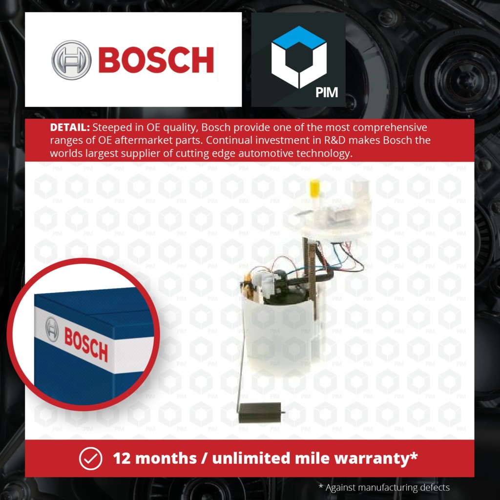 Bosch Fuel Pump In tank 0580200368 [PM918119]