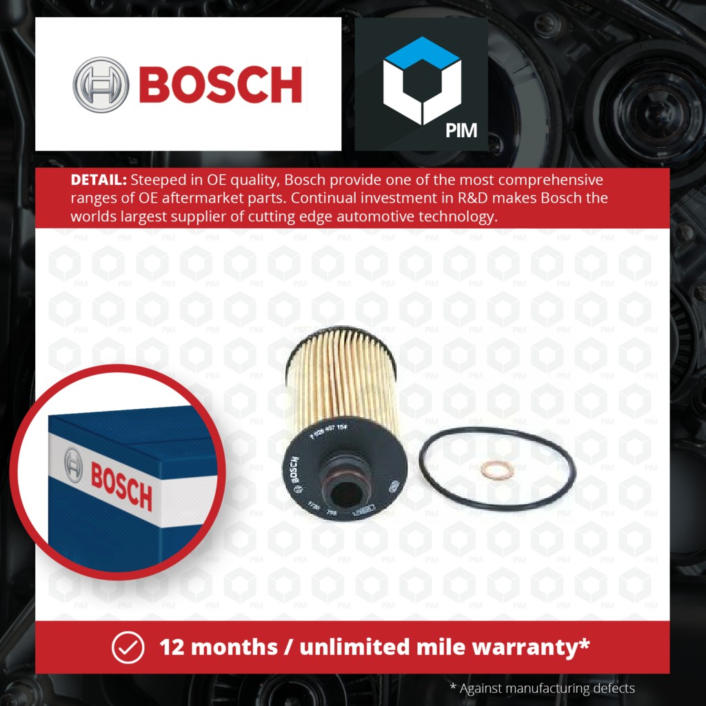 Bosch Oil Filter F026407154 [PM917517]