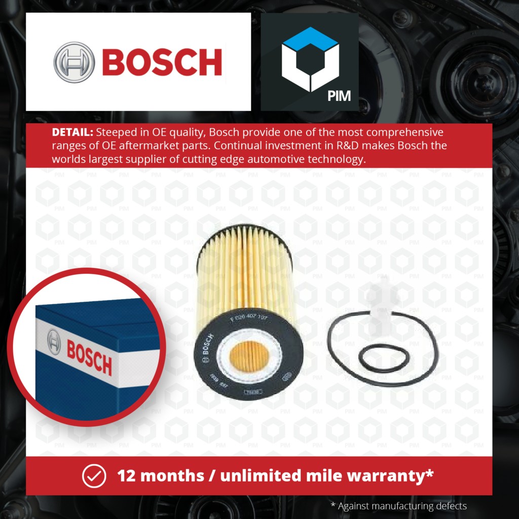 Bosch Oil Filter F026407107 [PM917516]