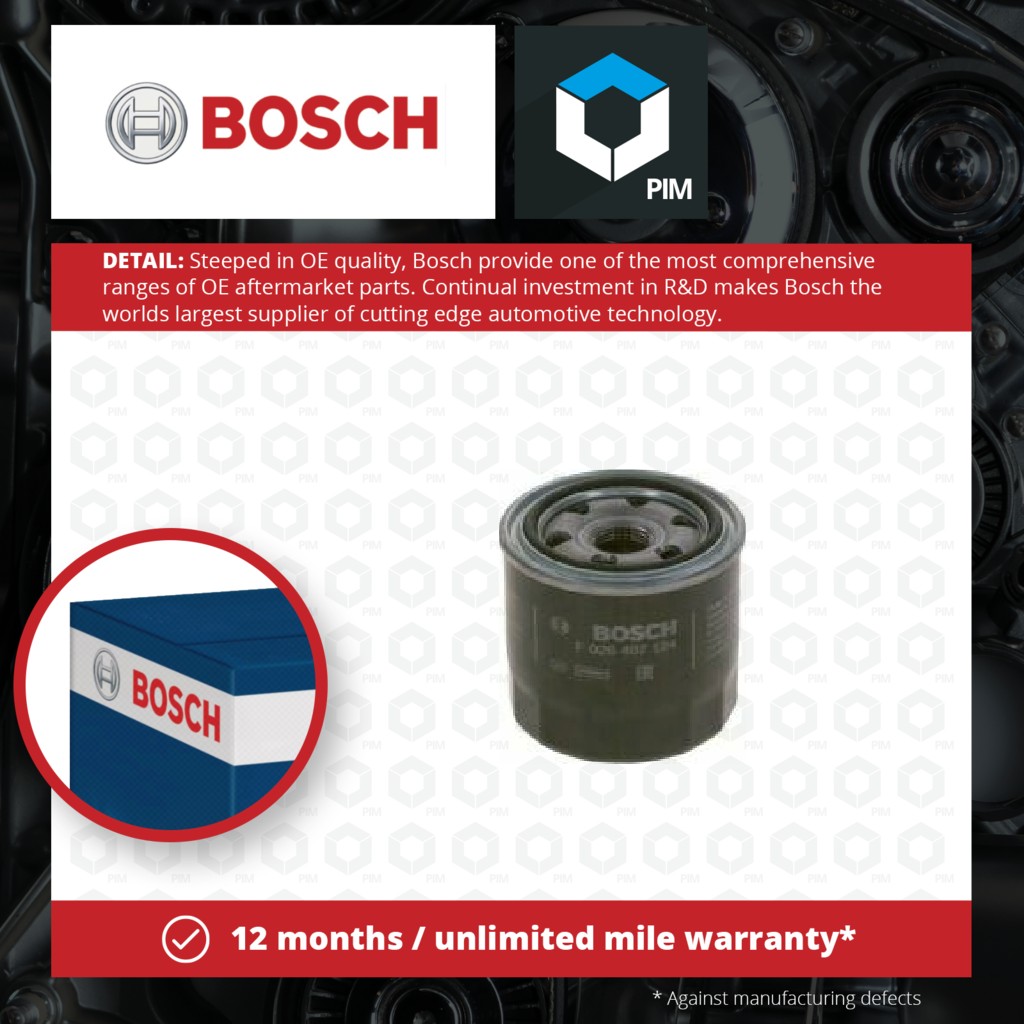 Bosch Oil Filter F026407124 [PM917499]
