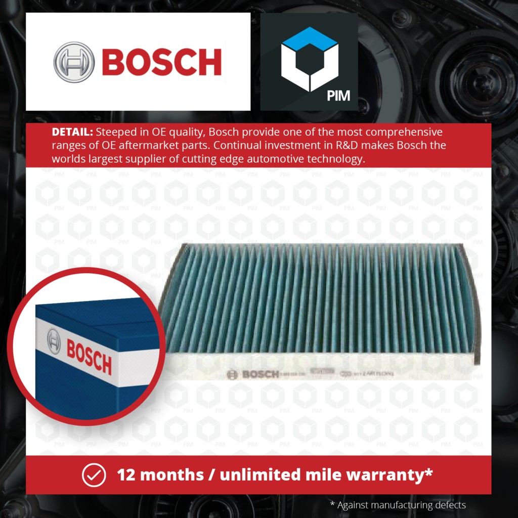 Bosch Pollen / Cabin Filter 0986628538 [PM917270]