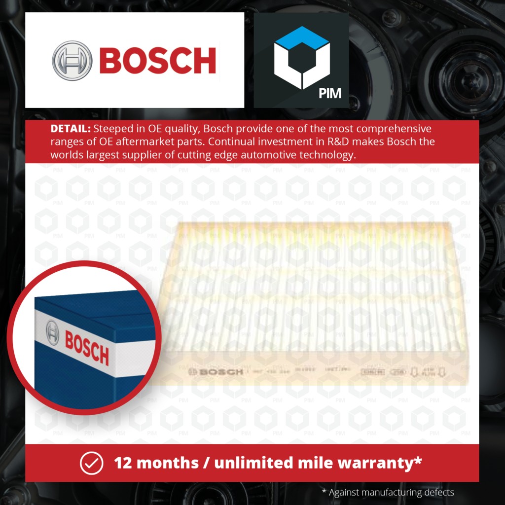 Bosch Pollen / Cabin Filter 1987432216 [PM917220]