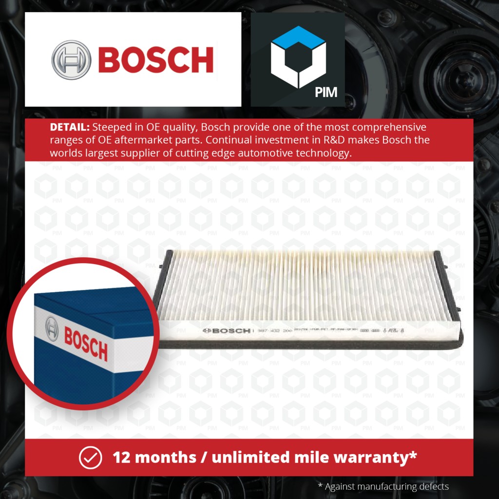 Bosch Pollen / Cabin Filter 1987432200 [PM917216]