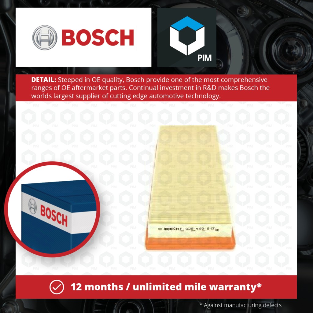Bosch Air Filter F026400517 [PM917069]
