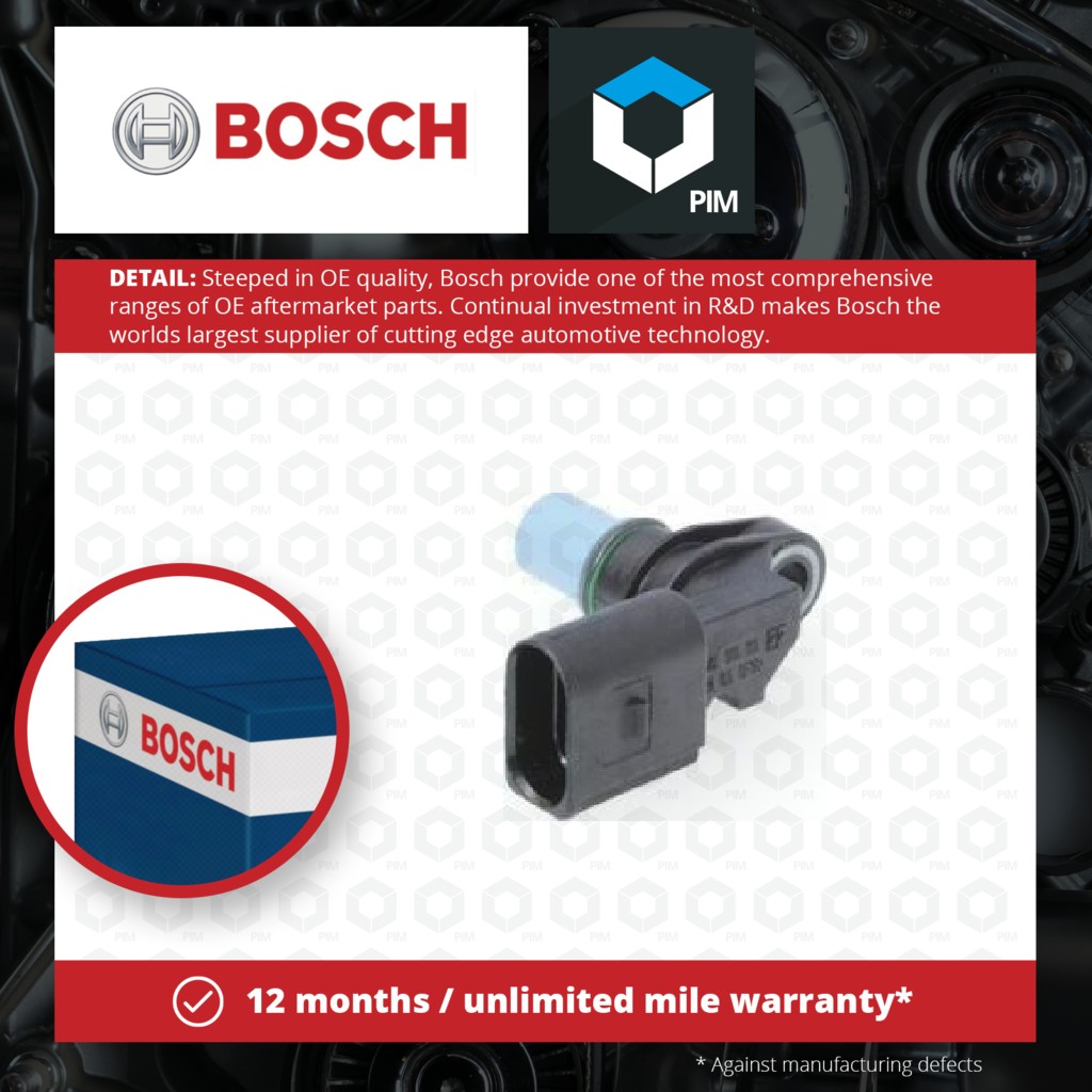 Bosch Camshaft Position Sensor 0986280431 [PM916786]