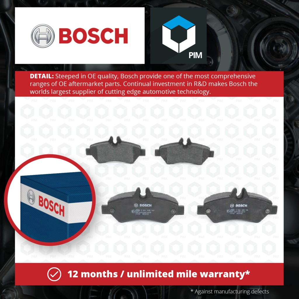 Bosch Brake Pads Set Rear 0986495100 [PM915618]