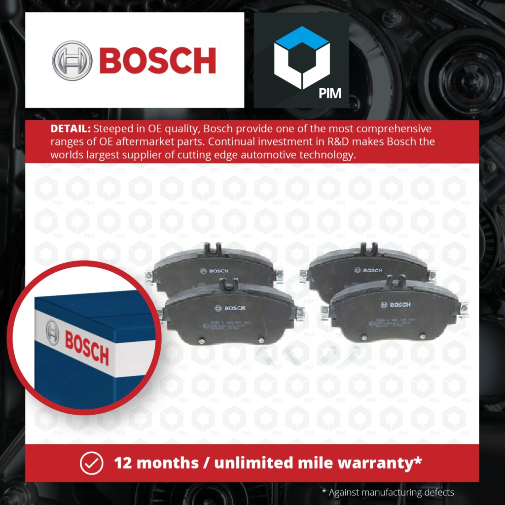 Bosch Brake Pads Set Front 0986494662 [PM915608]