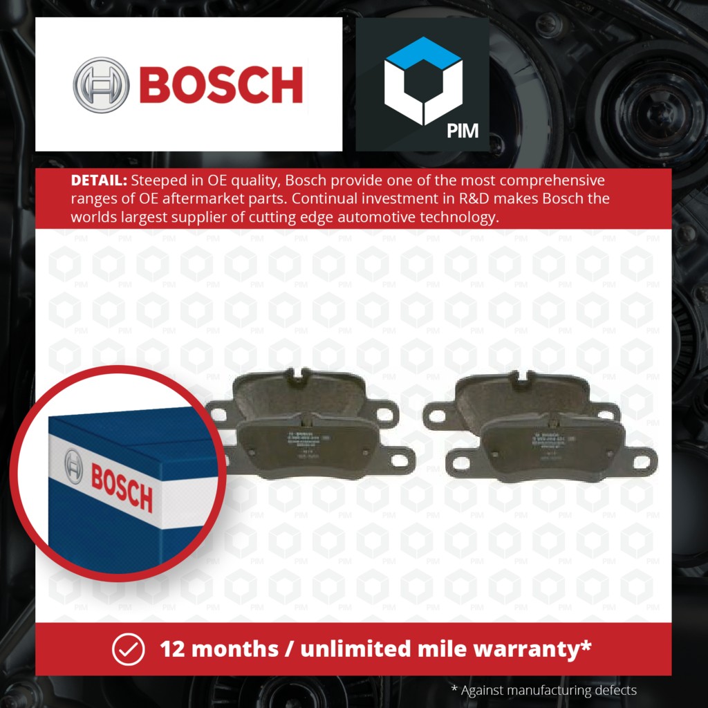 Bosch Brake Pads Set Rear 0986494431 [PM915601]