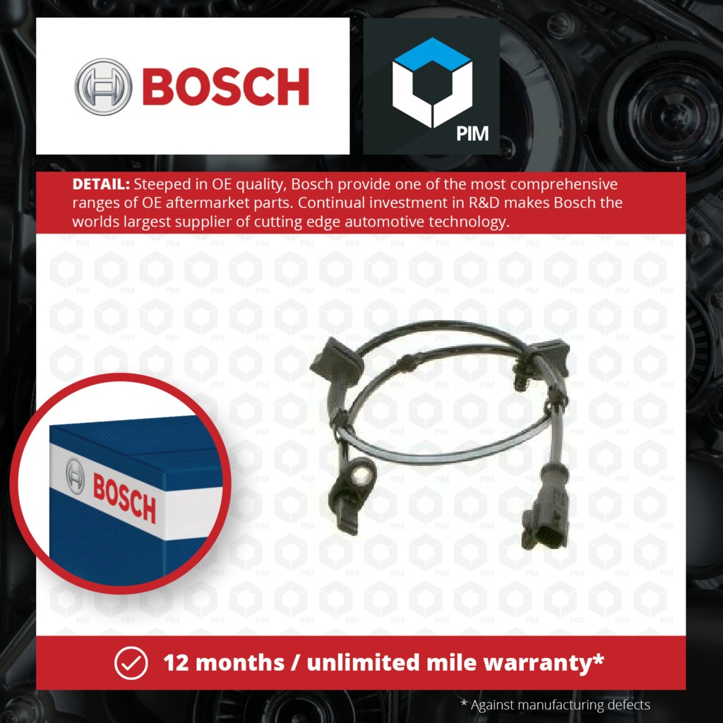 Bosch ABS Sensor Front 0265009270 [PM914543]