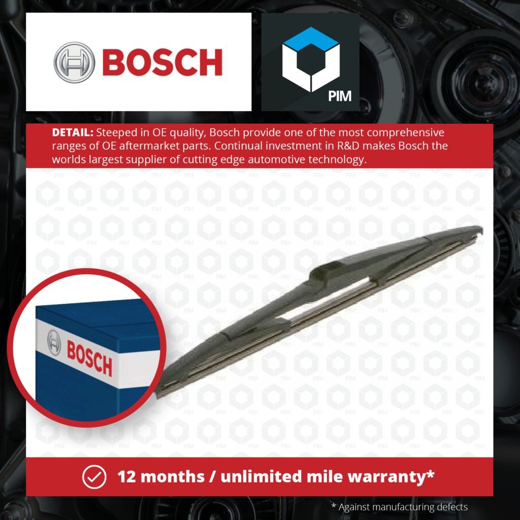 Bosch Rear Wiper Blade H290 3397011814 [PM879481]