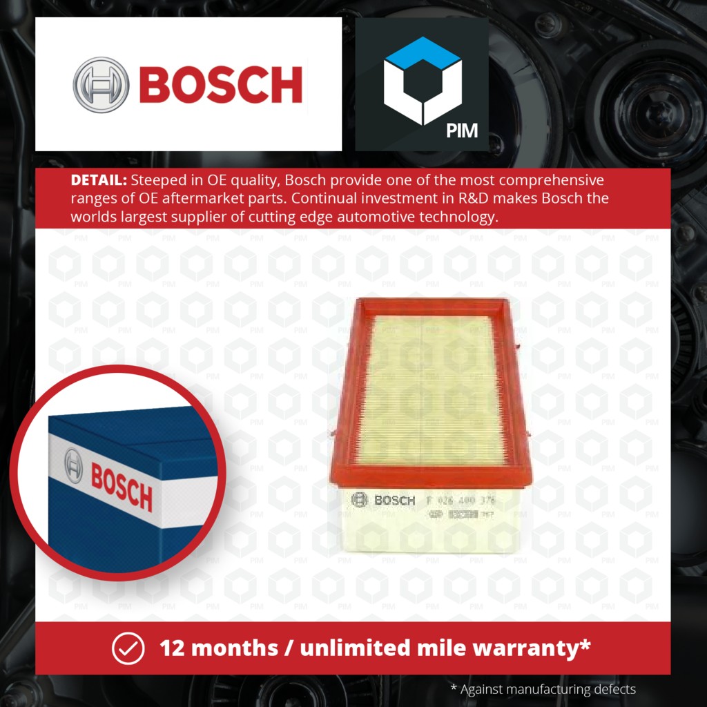 Bosch Air Filter F026400376 [PM879170]