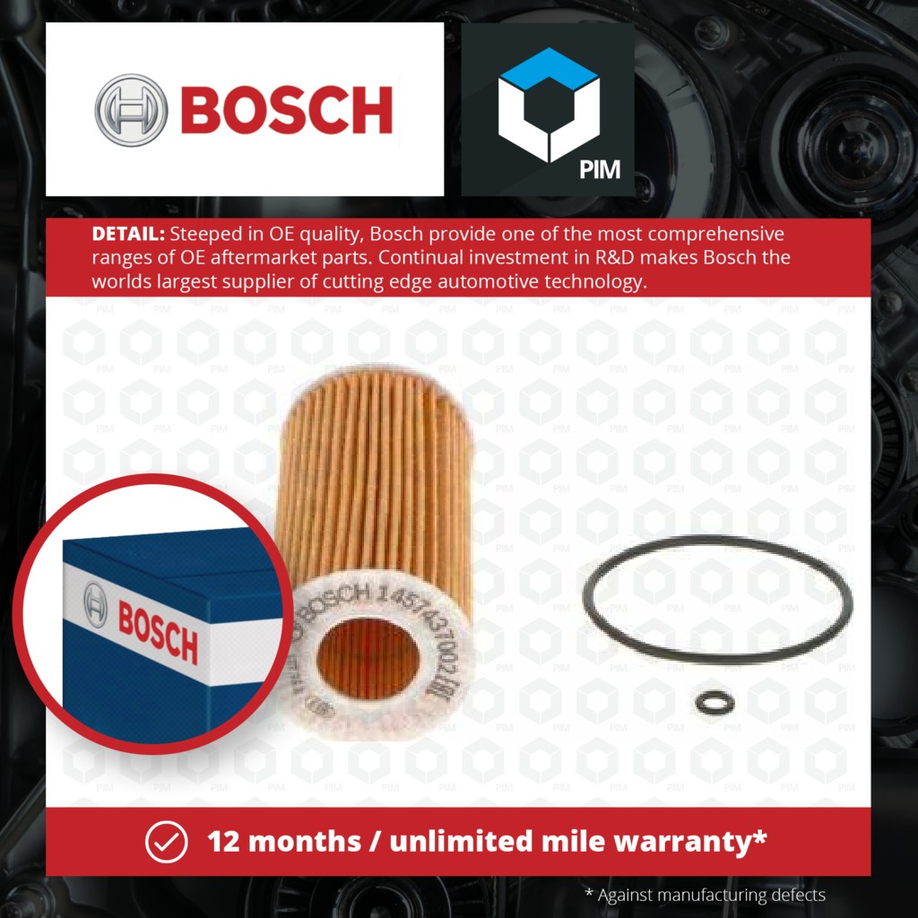 Bosch Oil Filter 1457437002 [PM877759]