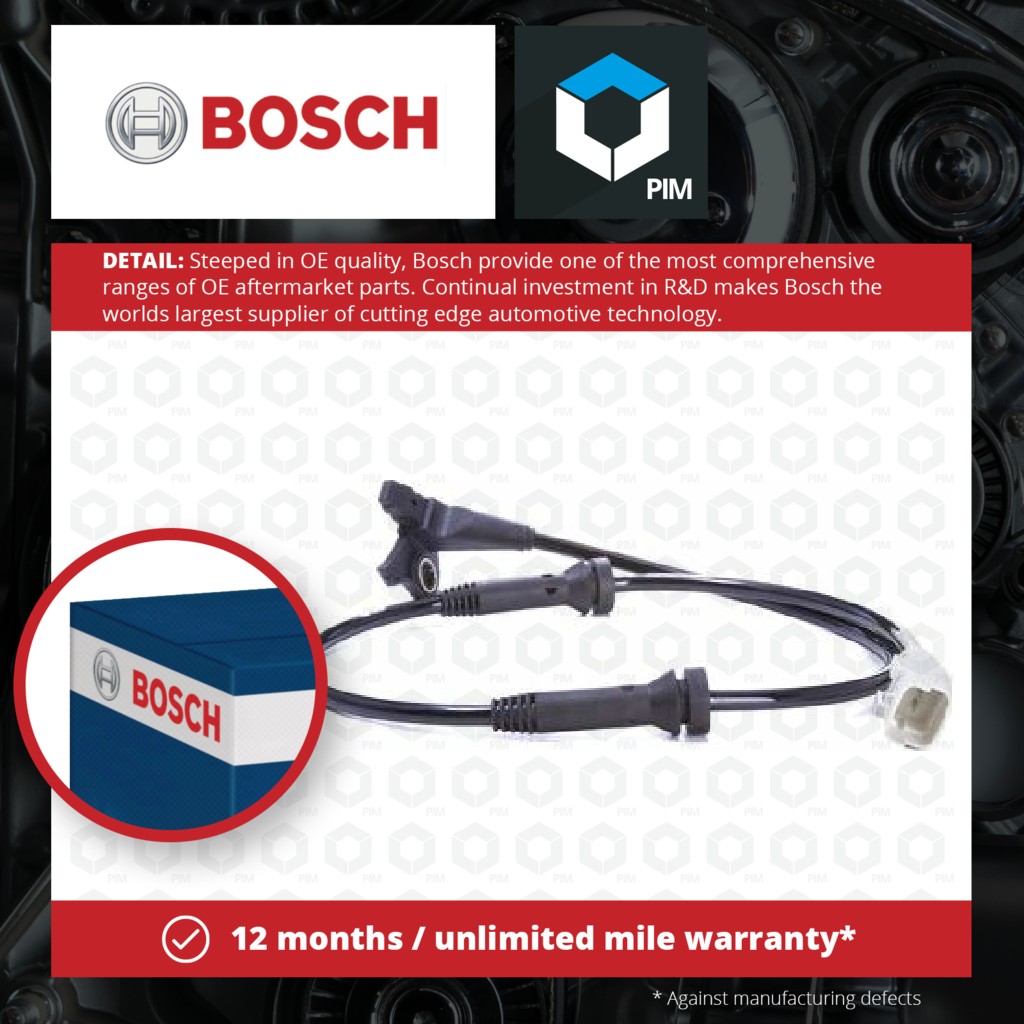 Bosch ABS Sensor Front 0986594559 [PM877607]
