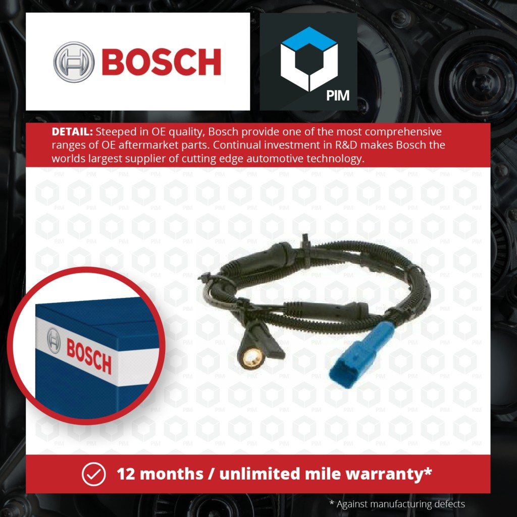 Bosch ABS Sensor Front 0986594551 [PM877599]