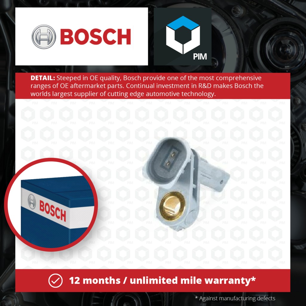 Bosch ABS Sensor 0986594524 [PM877593]