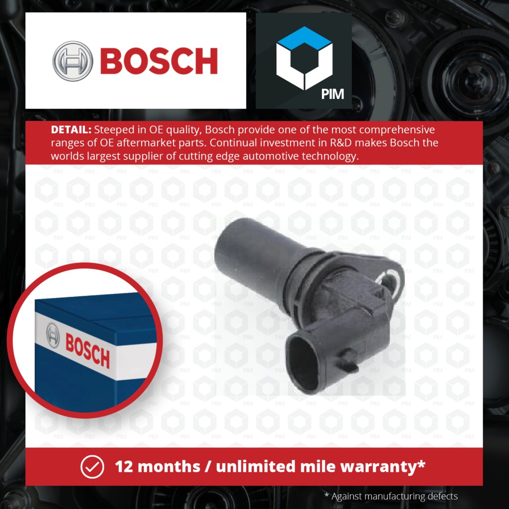 Bosch RPM / Crankshaft Sensor 0986280424 [PM877576]