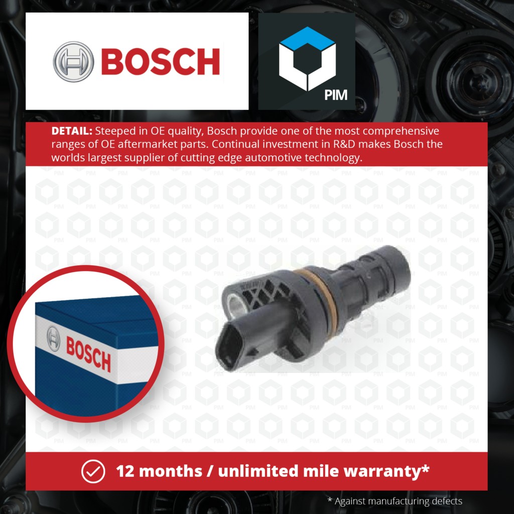 Bosch RPM / Crankshaft Sensor 0281006101 [PM877354]