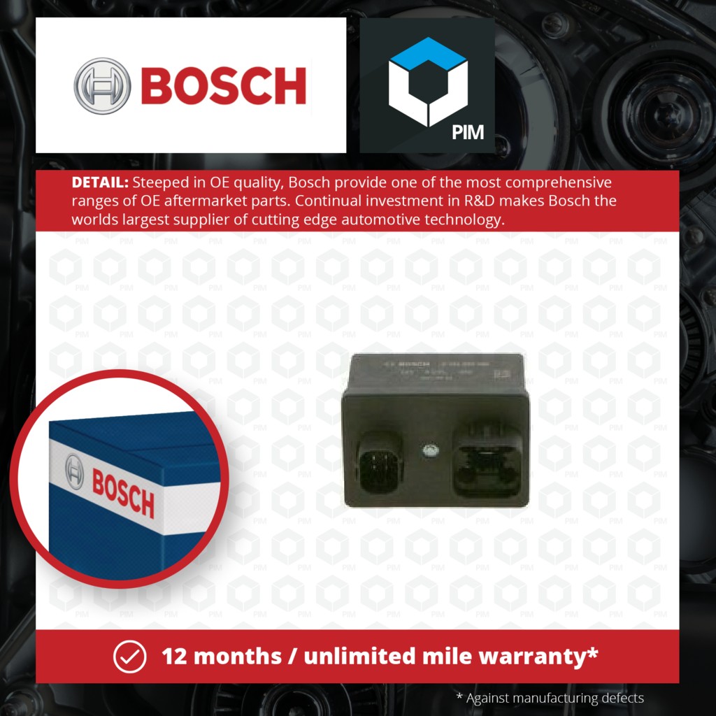 Bosch Glow Plug Control Unit 0281003080 [PM877334]