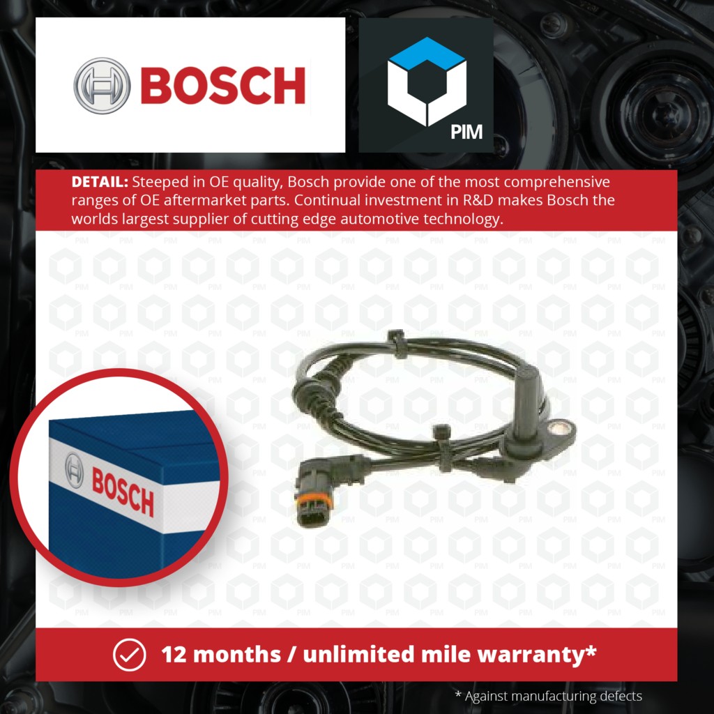 Bosch ABS Sensor Front Left 0265008135 [PM877318]