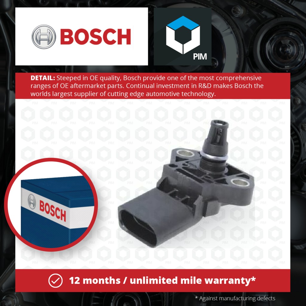Bosch Boost Pressure Sensor 0261230388 [PM877305]