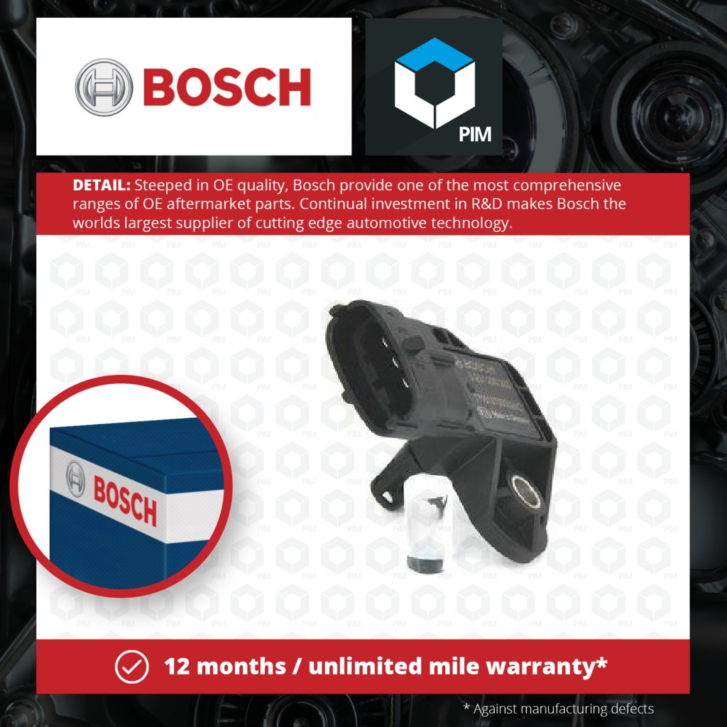 Bosch Boost Pressure Sensor 0261230280 [PM877302]
