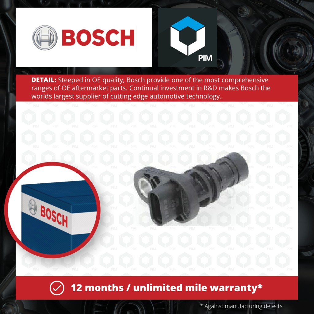 Bosch RPM / Crankshaft Sensor 0261210338 [PM877298]
