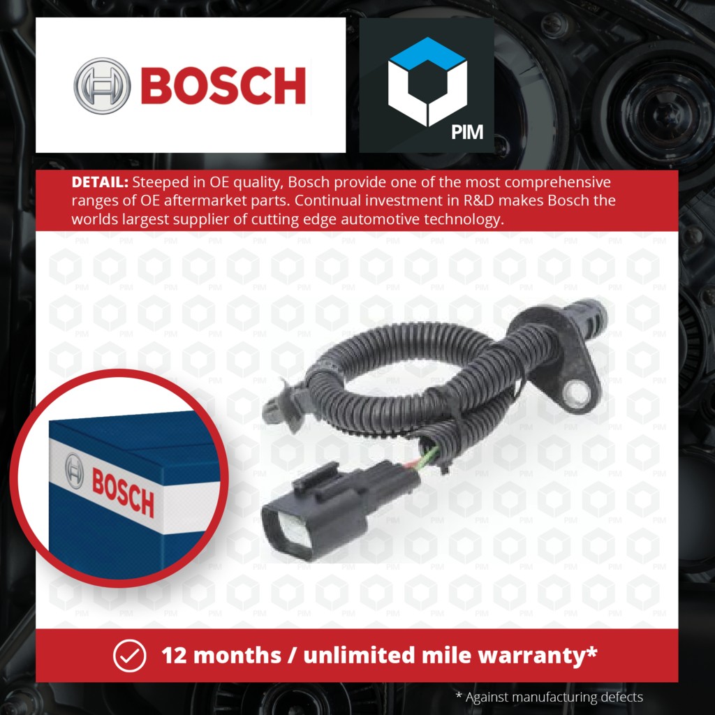Bosch RPM / Crankshaft Sensor 0261210316 [PM877297]