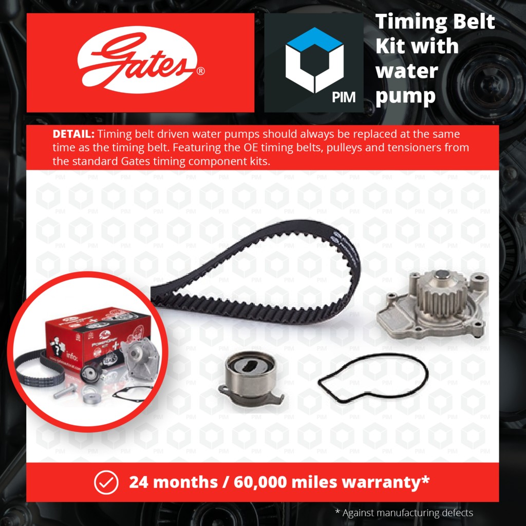 Gates Timing Belt & Water Pump Kit KP15232XS [PM875509]